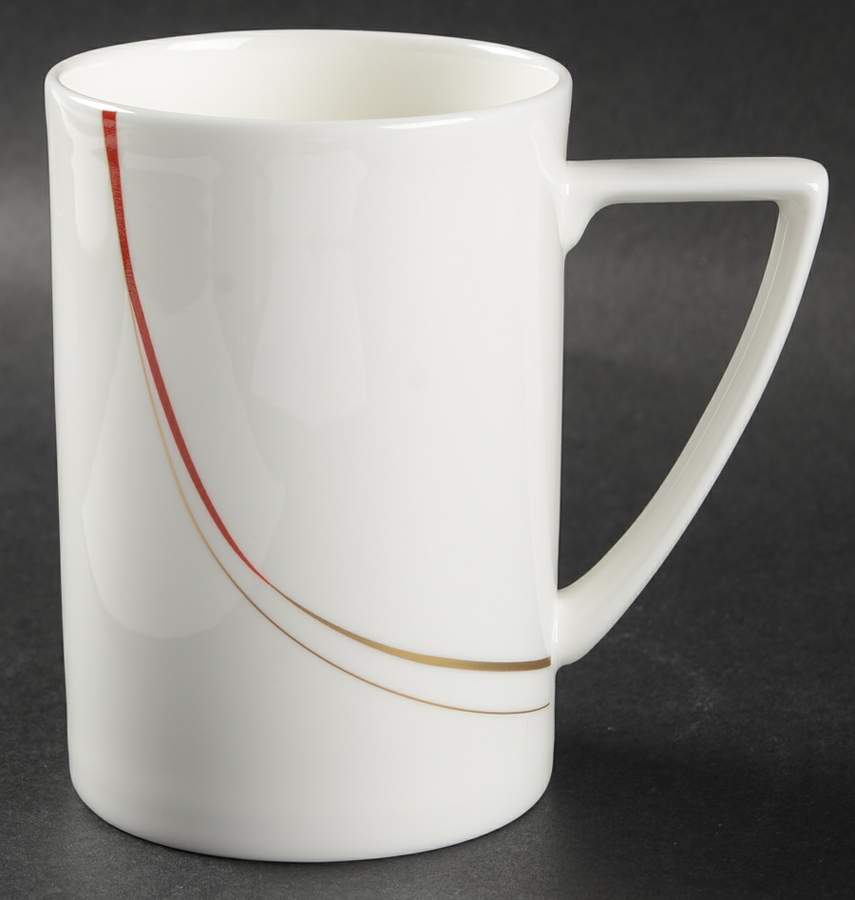 Modernist Red Mug by Mikasa-1