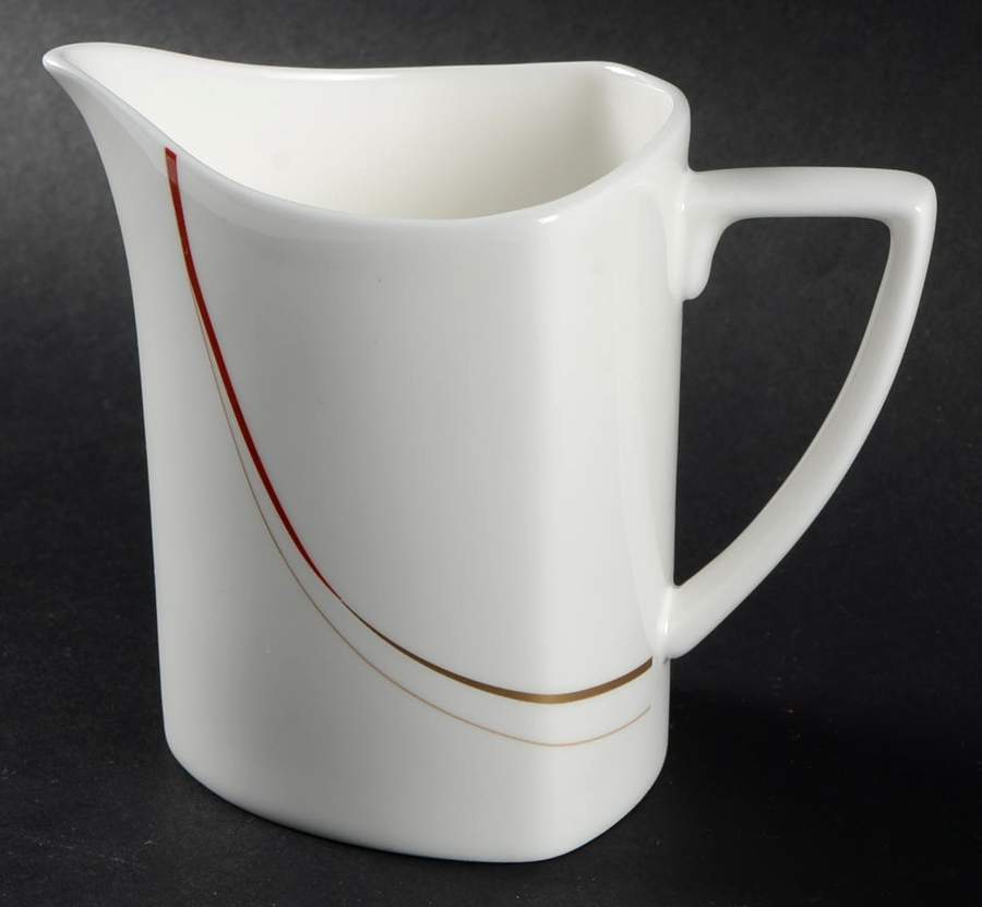 Modernist Red Creamer by Mikasa-1