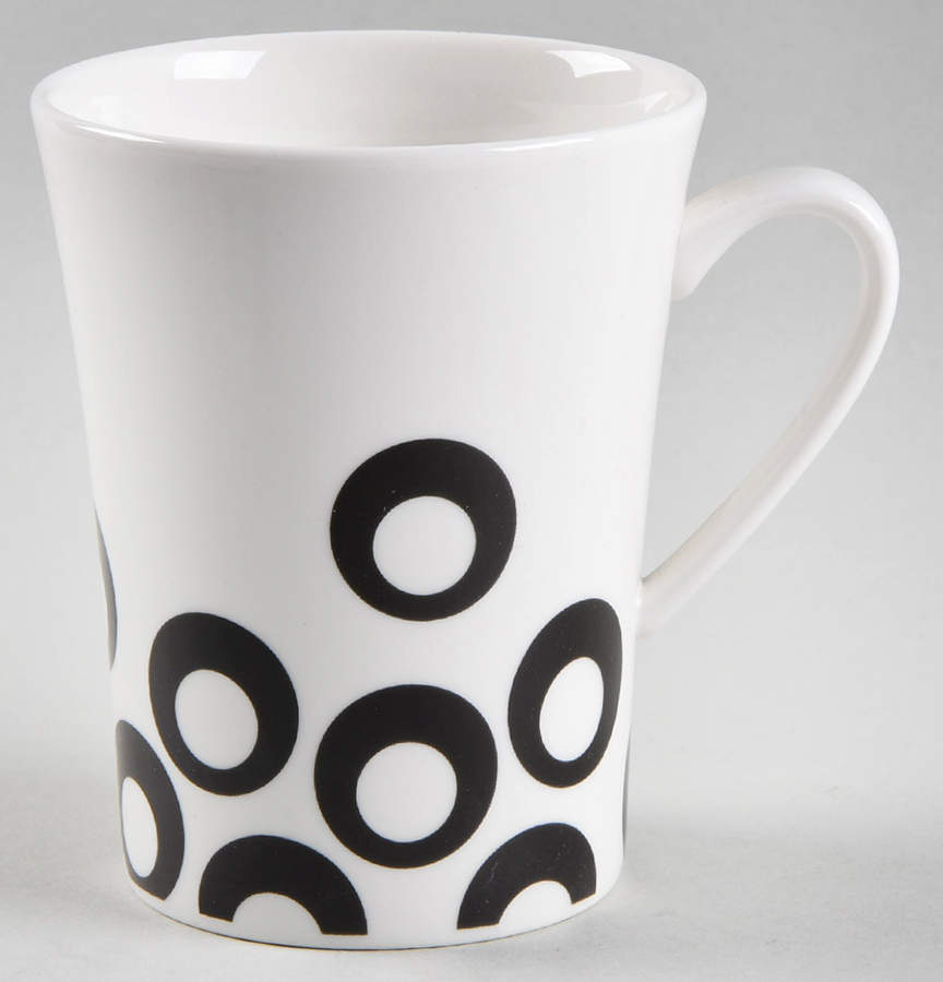 Circle Chic Black Mug by Mikasa-1