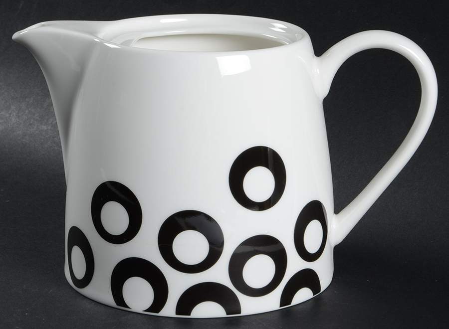Circle Chic Black Teapot No Lid by Mikasa-1