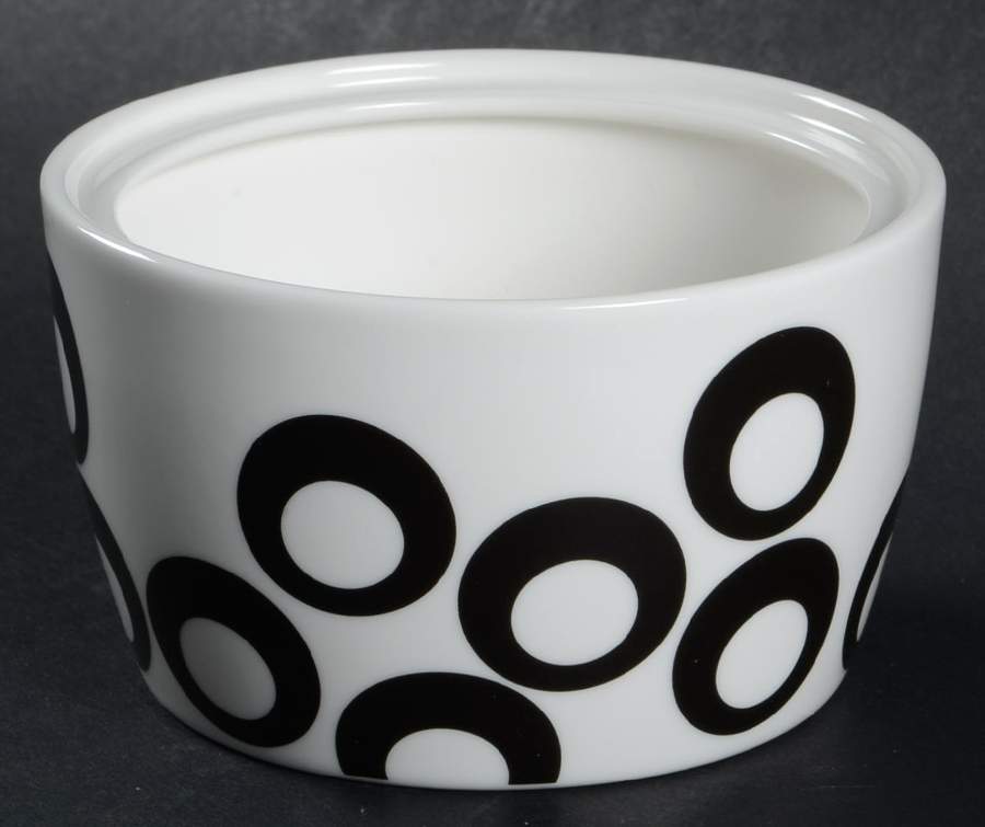 Circle Chic Black Sugar Bowl No Lid by Mikasa-1