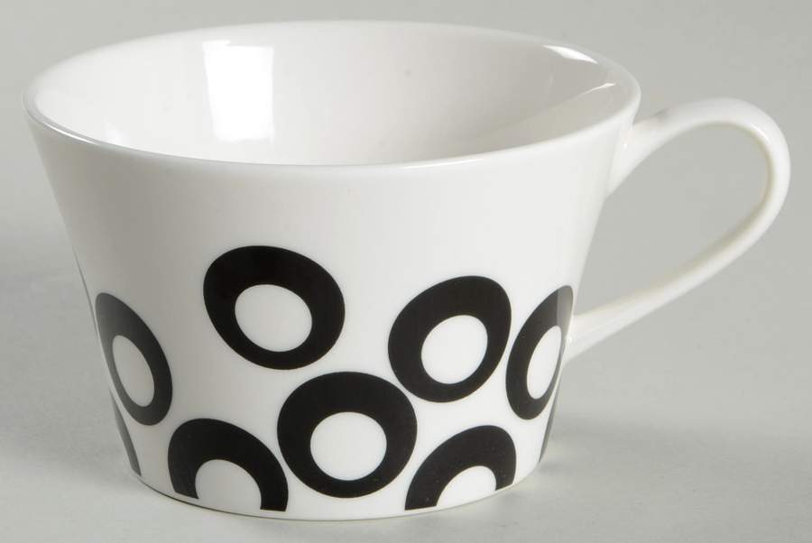Circle Chic Black Flat Cup by Mikasa-1