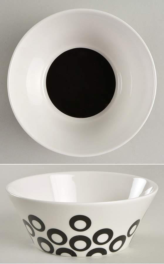 Circle Chic Black Soup/Cereal Bowl by Mikasa-1
