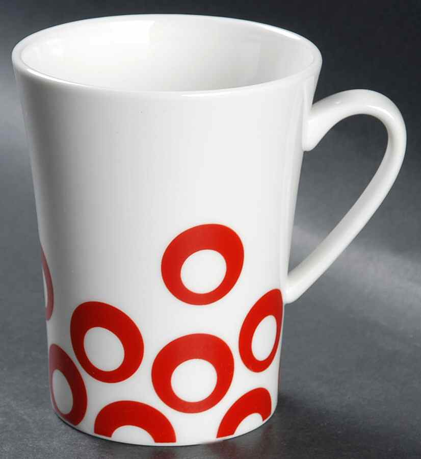 Circle Chic Red Mug by Mikasa-1