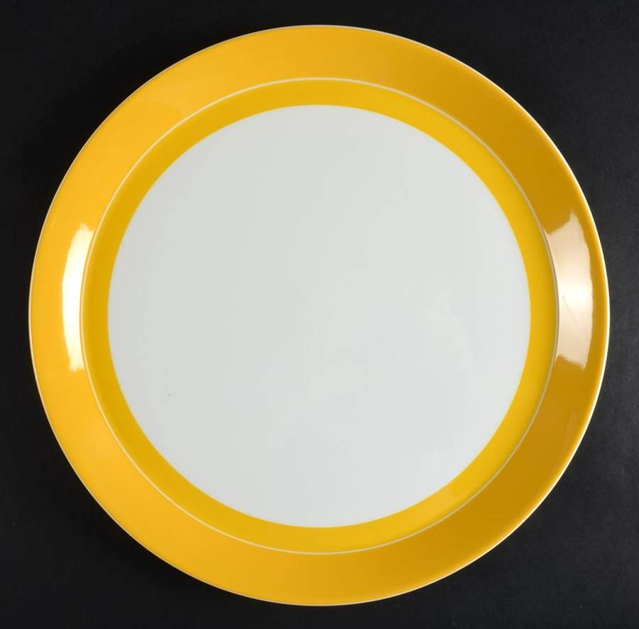Circle Chic Yellow Service Plate (Charger) by Mikasa-1