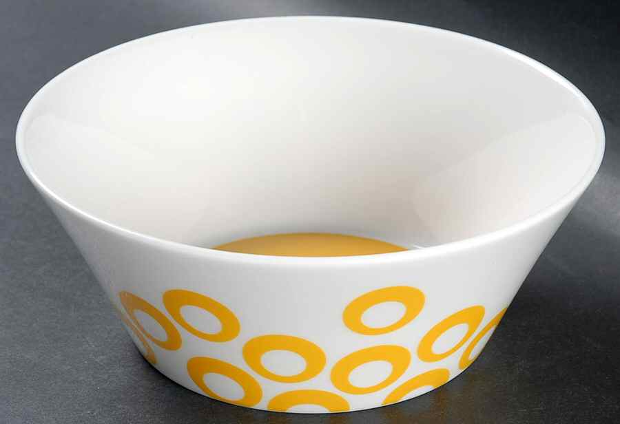 Circle Chic Yellow Soup/Cereal Bowl by Mikasa-1