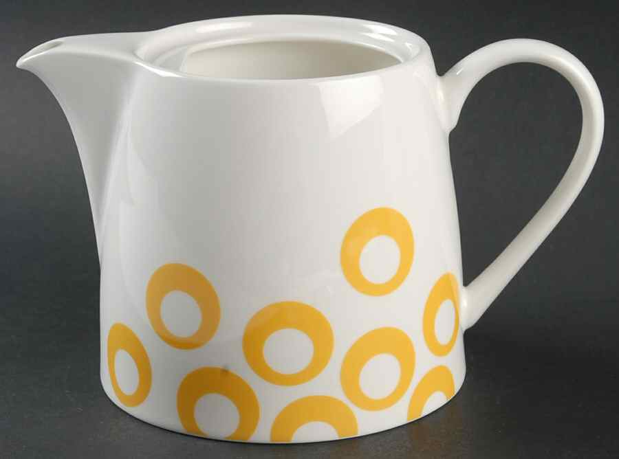 Circle Chic Yellow Teapot No Lid by Mikasa-1