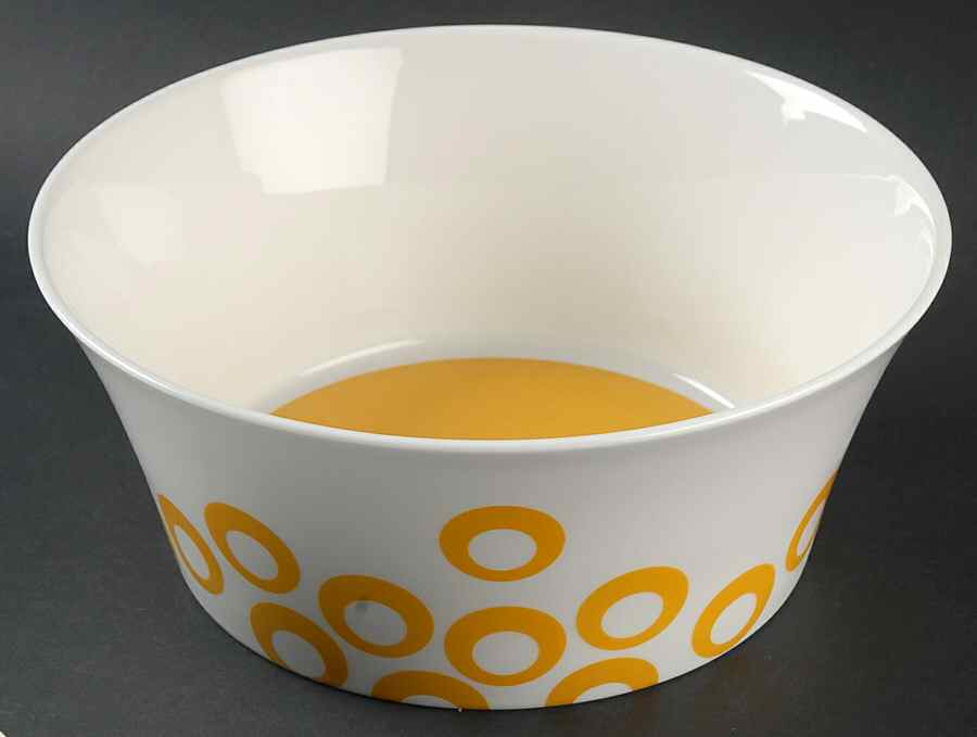 Circle Chic Yellow 9" Round Vegetable Bowl by Mikasa-1