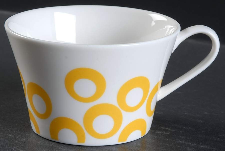 Circle Chic Yellow Flat Cup by Mikasa-1