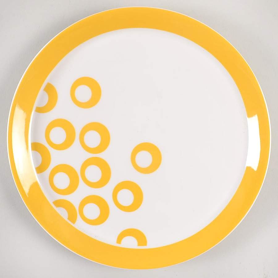 Circle Chic Yellow Salad Plate by Mikasa-1