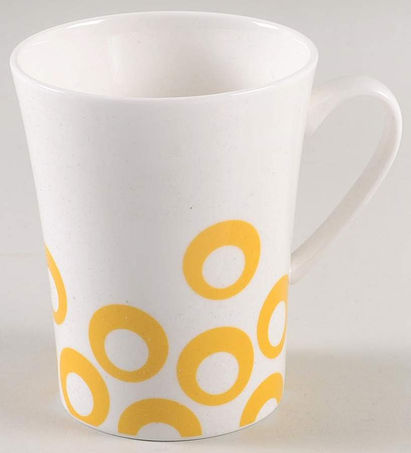 Circle Chic Yellow Mug by Mikasa-1