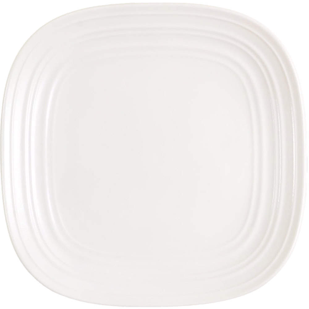 Swirl Square White Salad Plate by Mikasa-1