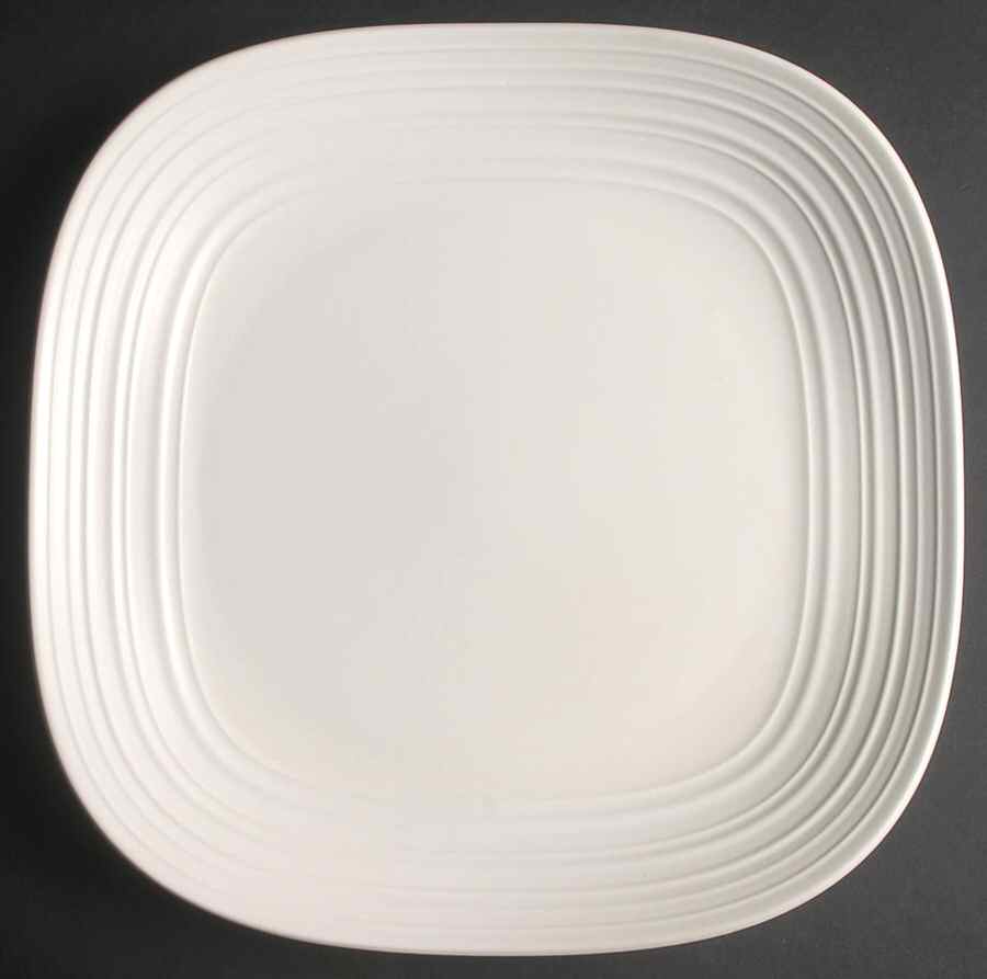 Swirl Square White 12" Square Serving Platter by Mikasa-1