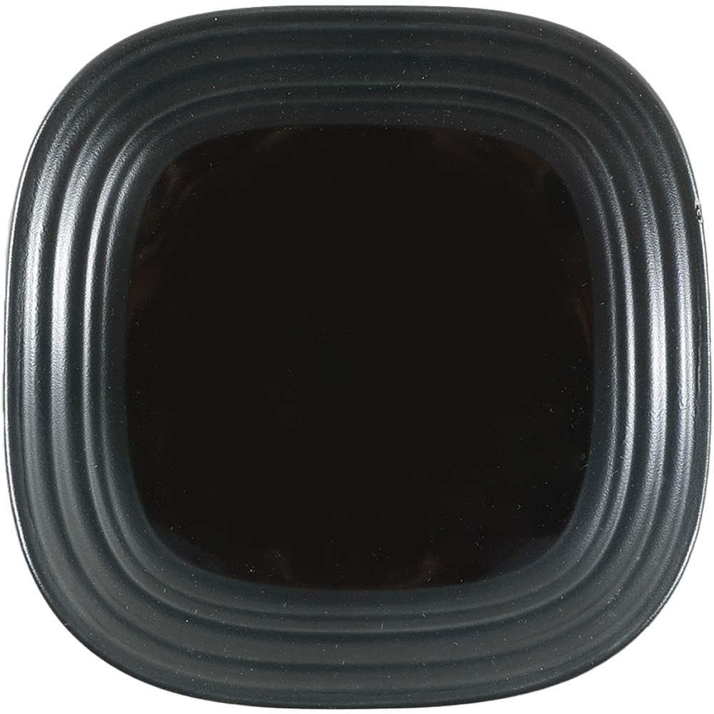Swirl Square Black Square Appetizer Plate by Mikasa-1