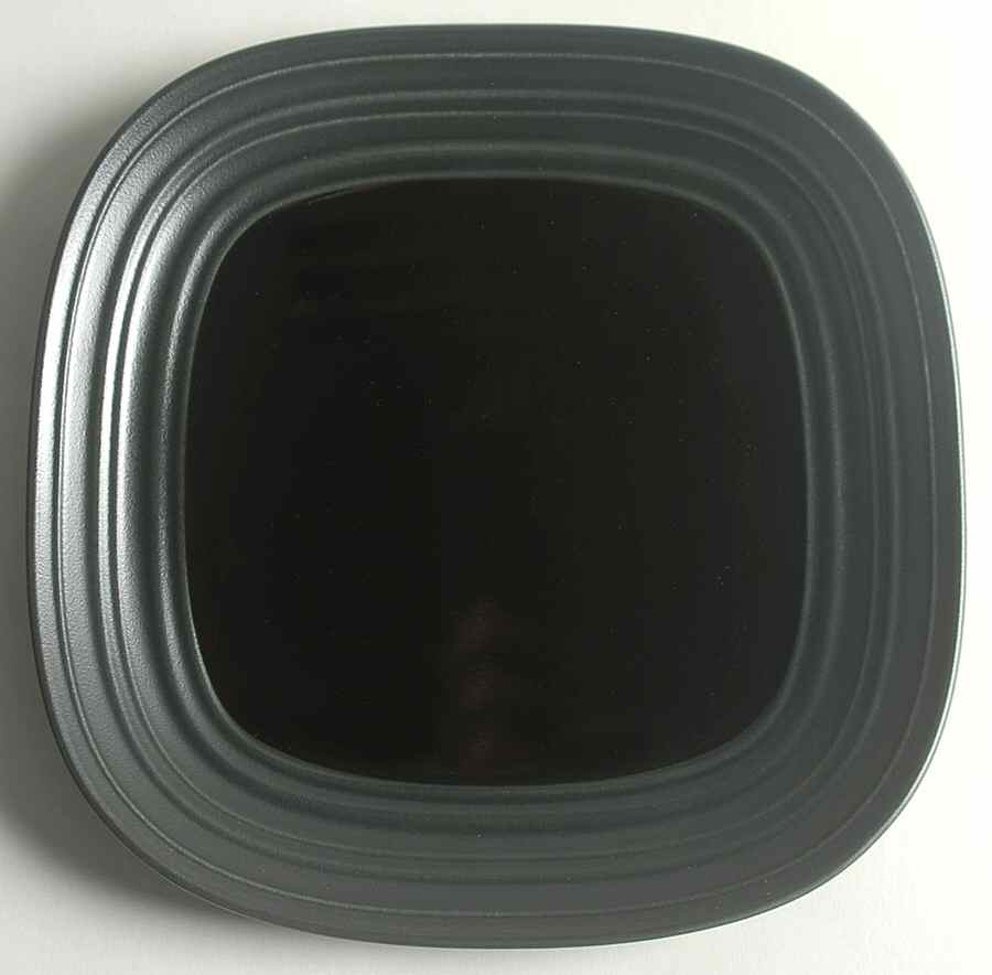 Swirl Square Black Salad Plate by Mikasa-1