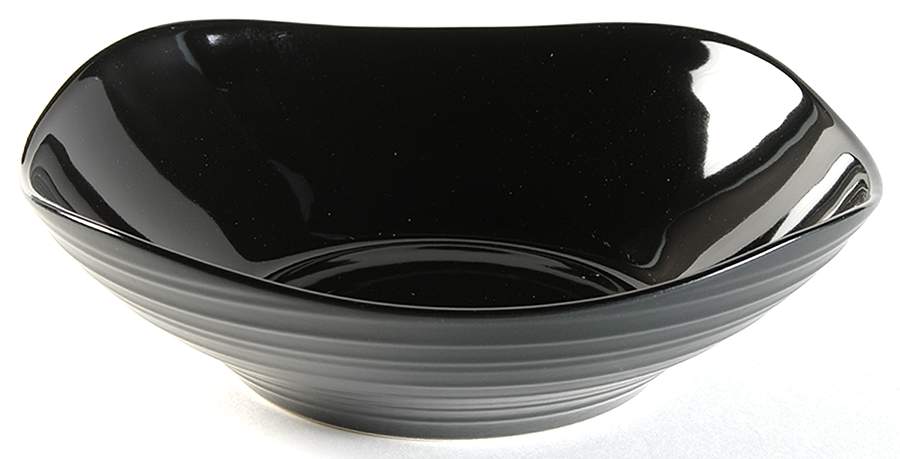 Swirl Square Black 9" Individual Pasta Bowl by Mikasa-1