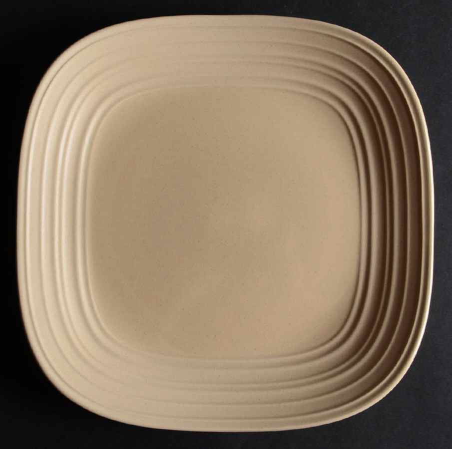 Swirl Square Tan Dinner Plate by Mikasa-1