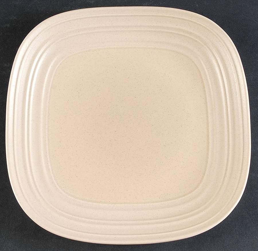 Swirl Square Tan Salad Plate by Mikasa-1