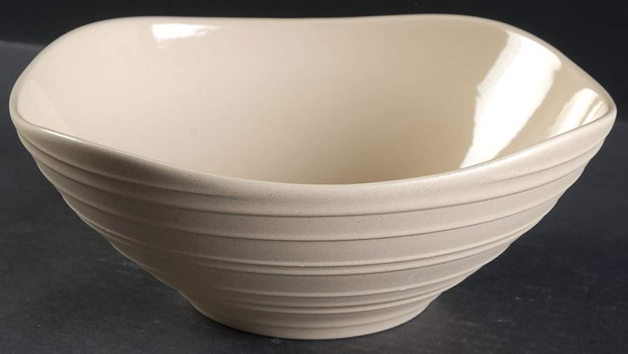 Swirl Square Tan 9" Square Vegetable Bowl by Mikasa-1