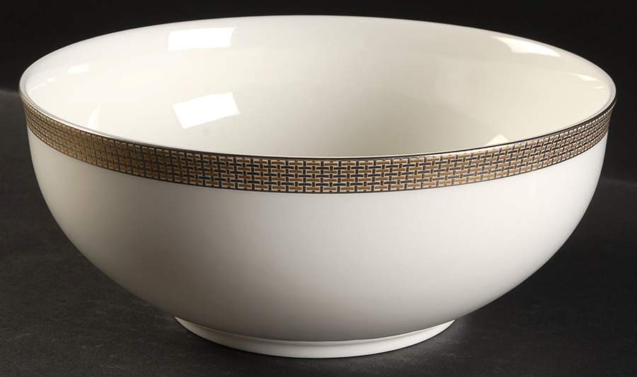 Woven Cable Gold 8" Round Vegetable Bowl by Mikasa-1
