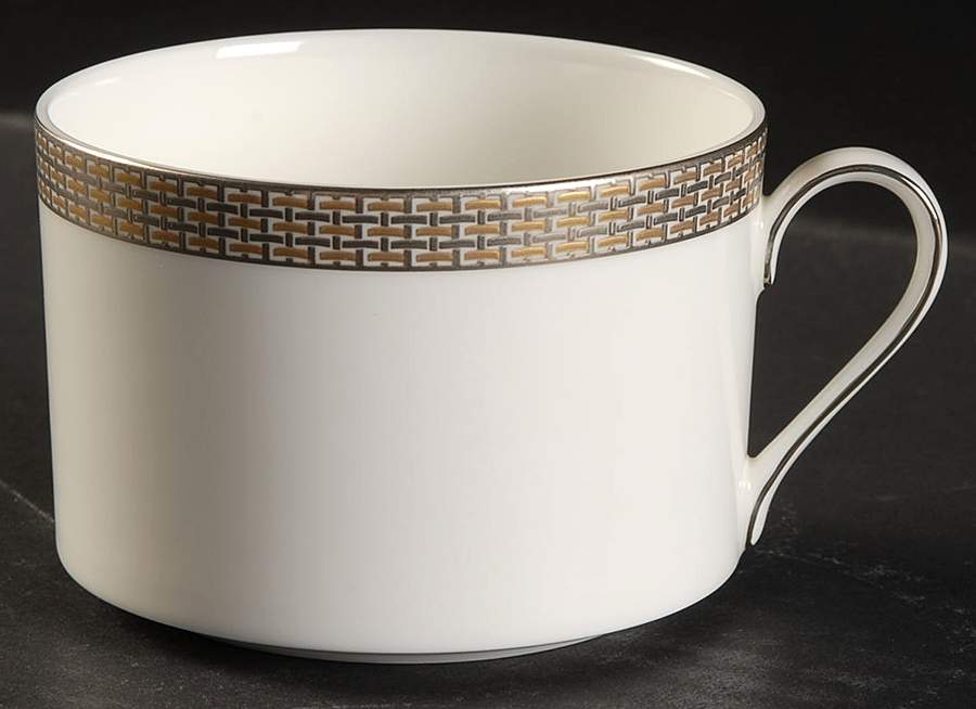 Woven Cable Gold Flat Cup by Mikasa-1