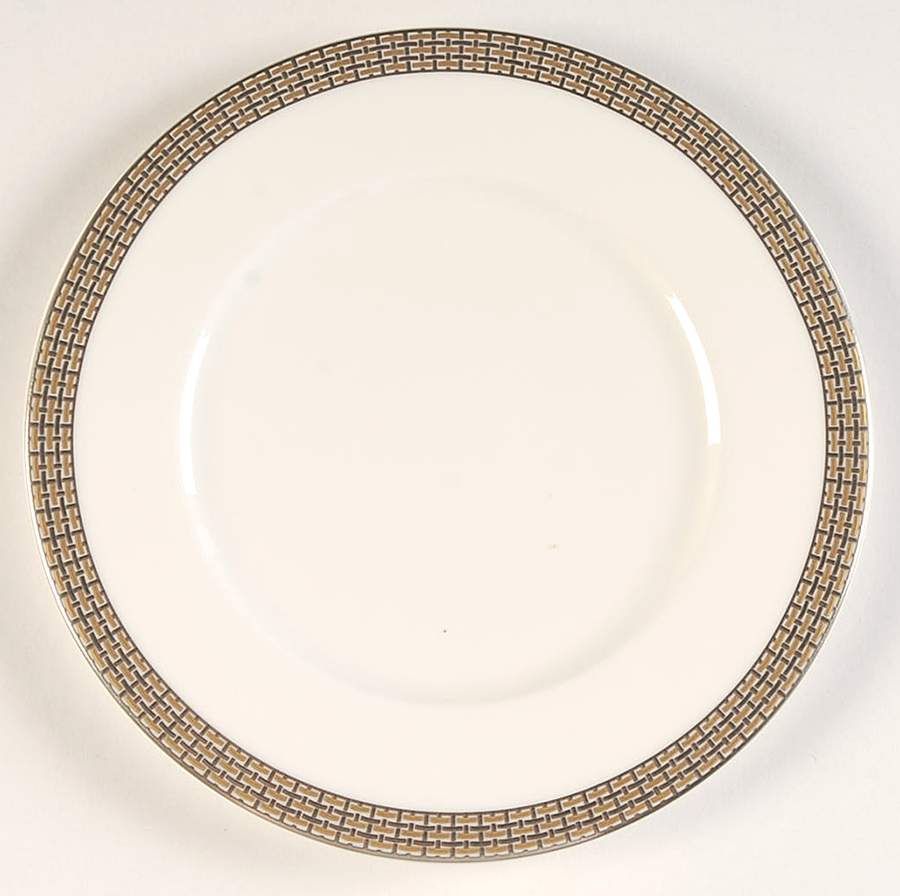 Woven Cable Gold Bread & Butter Plate by Mikasa-1