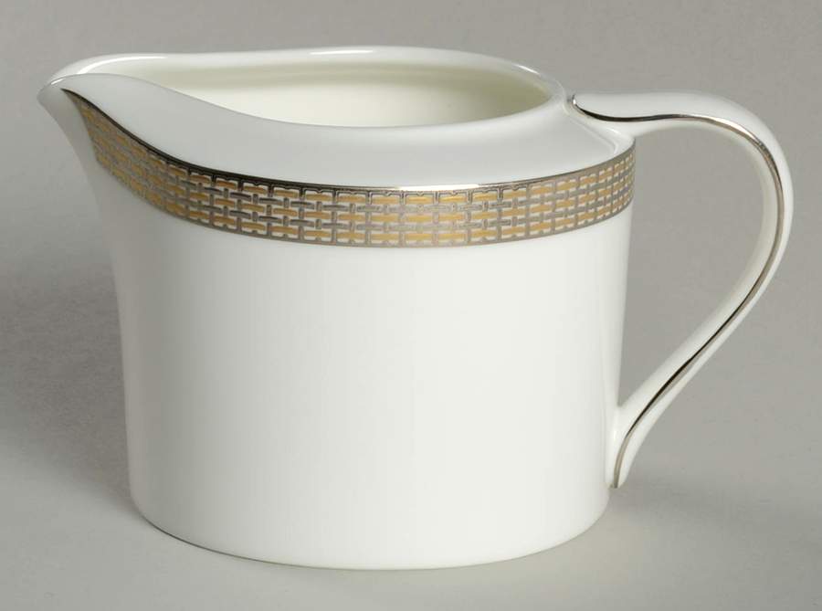Woven Cable Gold Creamer by Mikasa-1