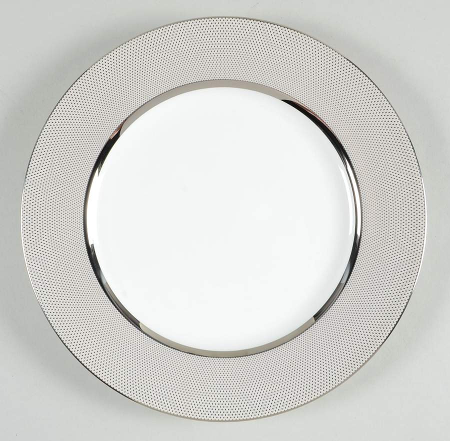 Confetti Platinum Dinner Plate by Mikasa-1