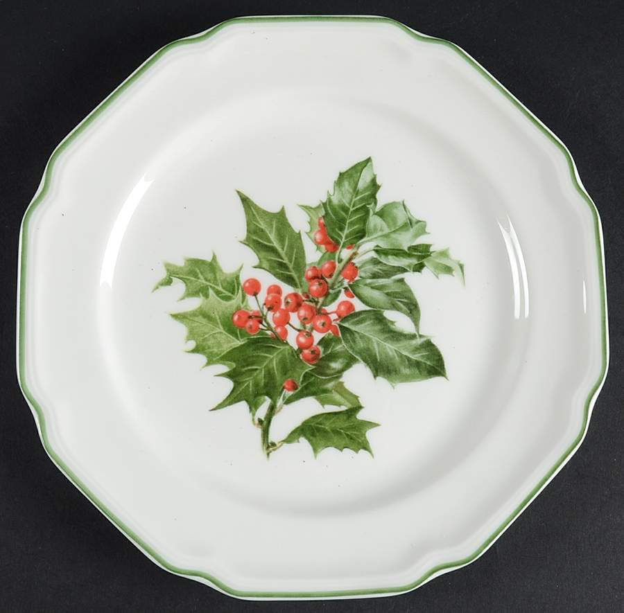 Antique White Holiday Salad Plate by Mikasa-1