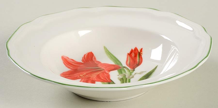 Antique White Holiday Rim Fruit/Dessert (Sauce) Bowl by Mikasa-1