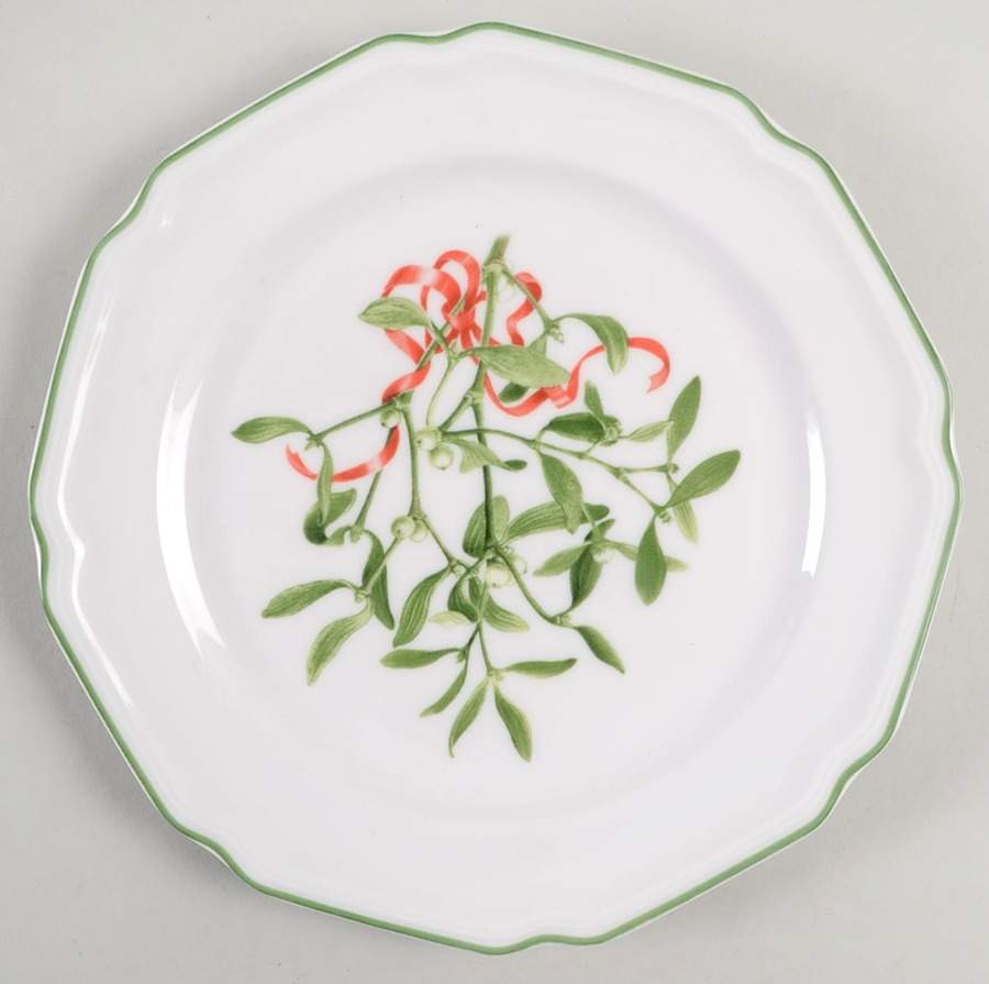 Antique White Holiday Salad Plate by Mikasa-1