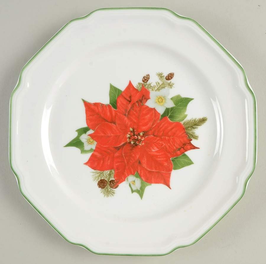 Antique White Holiday Salad Plate by Mikasa-1
