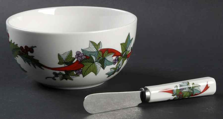 Holiday Garden Dip Bowl & Spreader Set by Martha Stewart-1