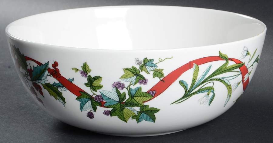 Holiday Garden 9" Round Serving Bowl by Martha Stewart-1