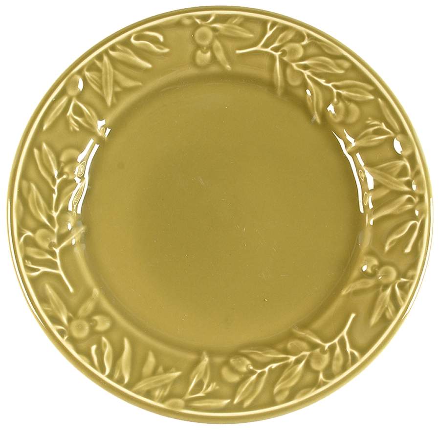 Oliva Green Salad/Dessert Plate by Matceramica-1