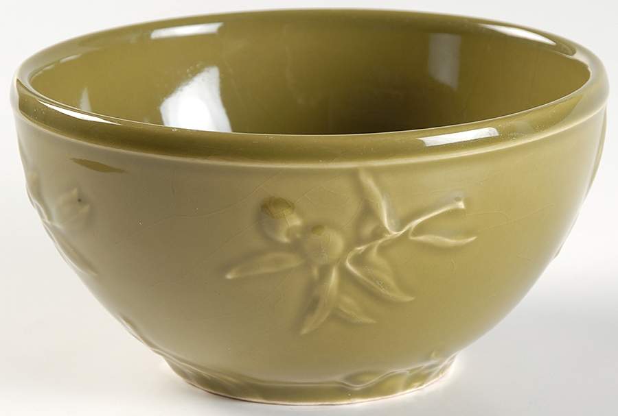 Oliva Green Soup/Cereal Bowl by Matceramica-1