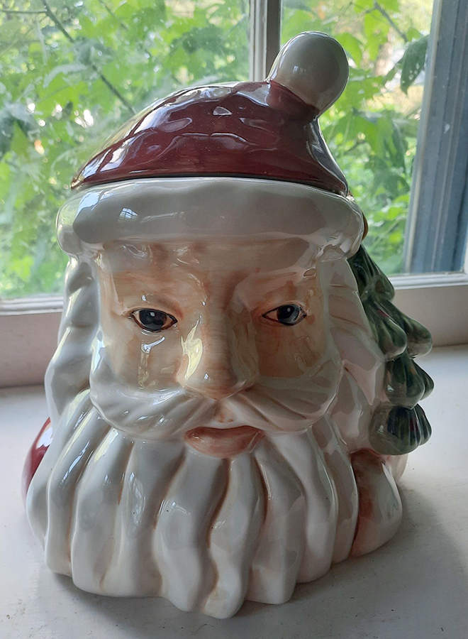 Woodland Santa Figural Cookie Jar & Lid by Maxcera Corp-1