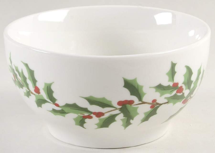 Festive Holly Soup/Cereal Bowl by Martha Stewart-1