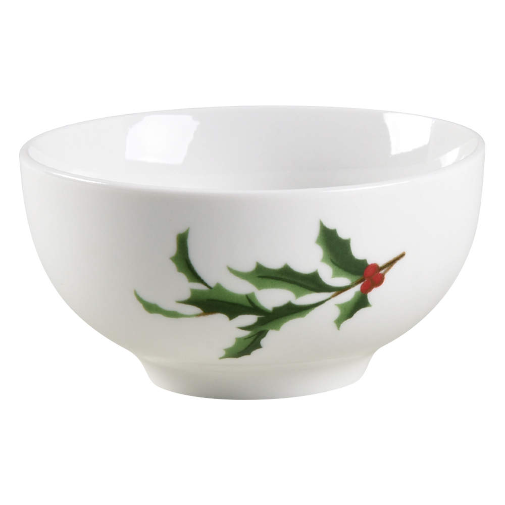 Festive Holly Fruit/Dessert (Sauce) Bowl by Martha Stewart-1