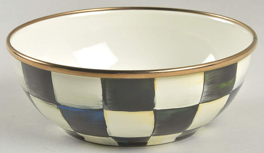Courtly Check (Enamelware) 6" All Purpose Bowl by MacKenzie-Childs-1