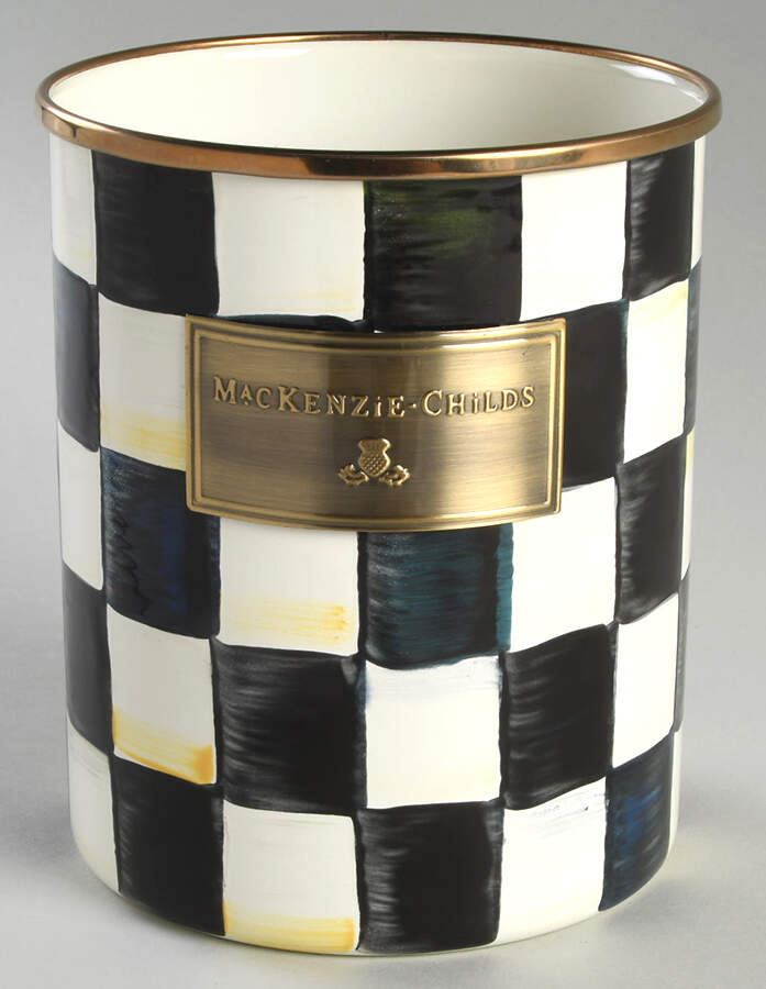 Courtly Check (Enamelware) Medium Canister No Lid by MacKenzie-Childs-1