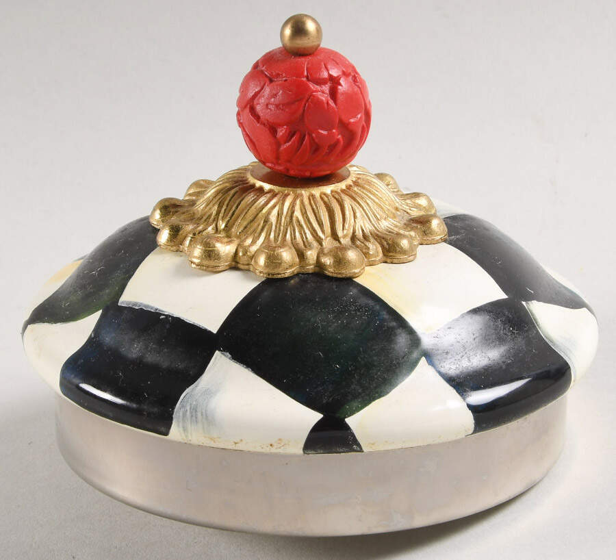 Courtly Check (Enamelware) Lid for Large Kettle by MacKenzie-Childs-1