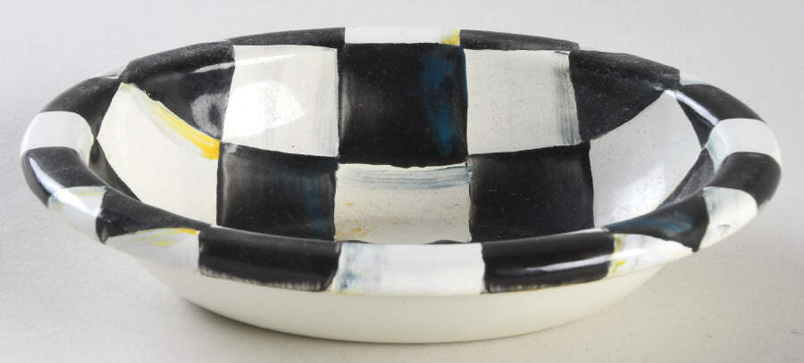 Courtly Check (Enamelware) Soap Dish by MacKenzie-Childs-1