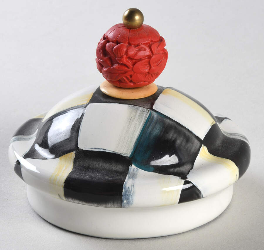 Courtly Check (Enamelware) Lid for Creamer by MacKenzie-Childs-1