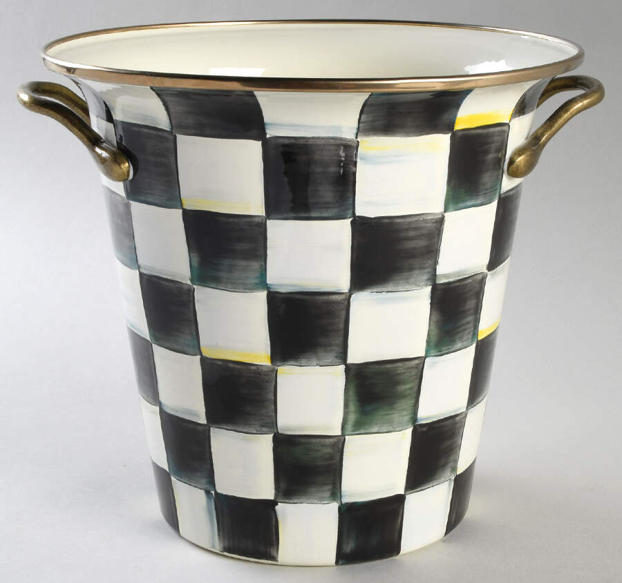 Courtly Check (Enamelware) Ice Bucket by MacKenzie-Childs-1