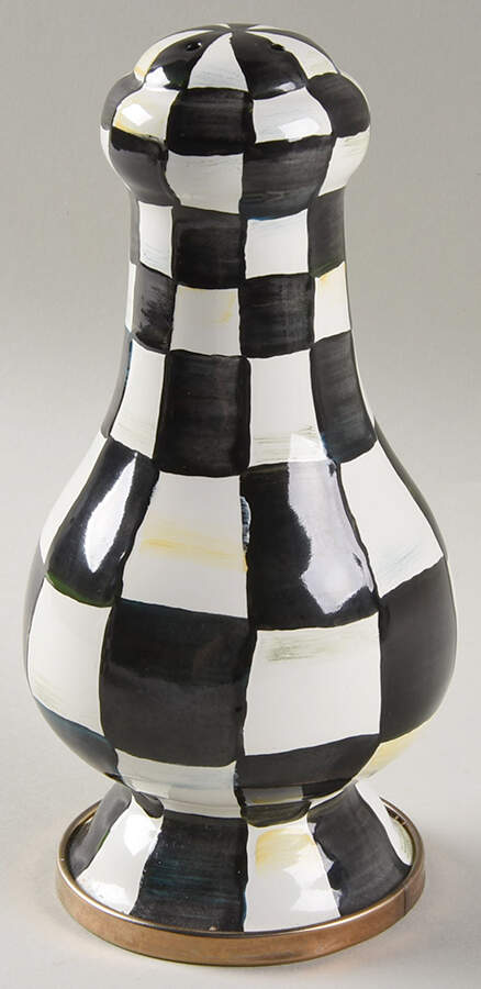 Courtly Check (Enamelware) Tall Salt Shaker by MacKenzie-Childs-1