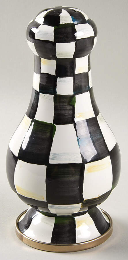 Courtly Check (Enamelware) Tall Pepper Shaker by MacKenzie-Childs-1