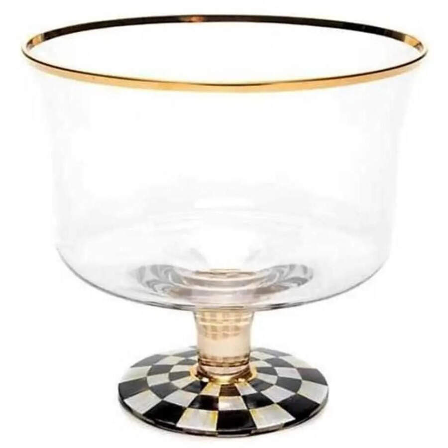 Courtly Check (Enamelware) Trifle Bowl by MacKenzie-Childs-1
