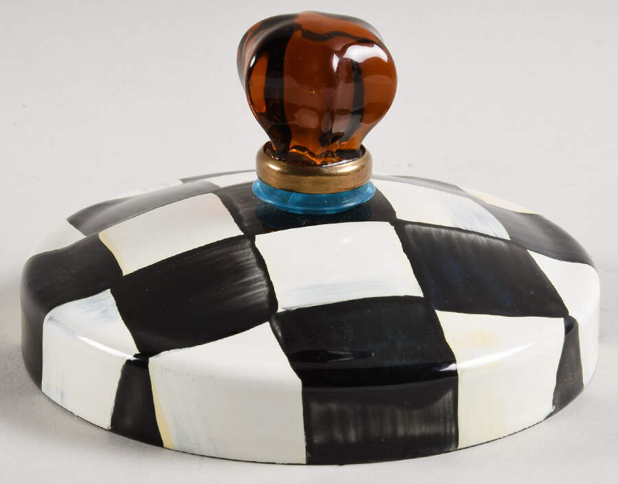 Courtly Check (Enamelware) Lid for Penny Candy Jar by MacKenzie-Childs-1
