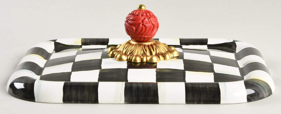 Courtly Check (Enamelware) Lid for Recipe Box by MacKenzie-Childs-1